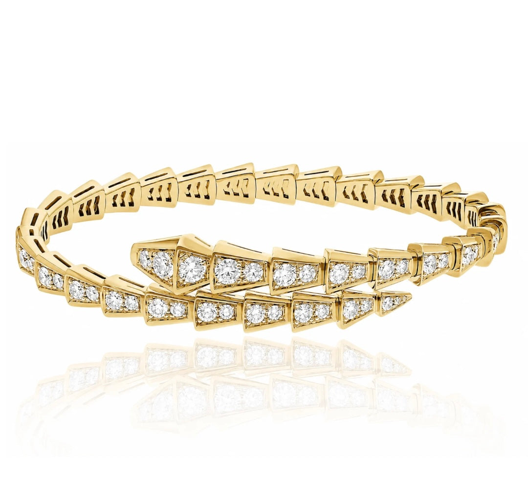 Five Kings Georgian hoop earrings in yellow gold and black rhodium— Waltz Diamonds