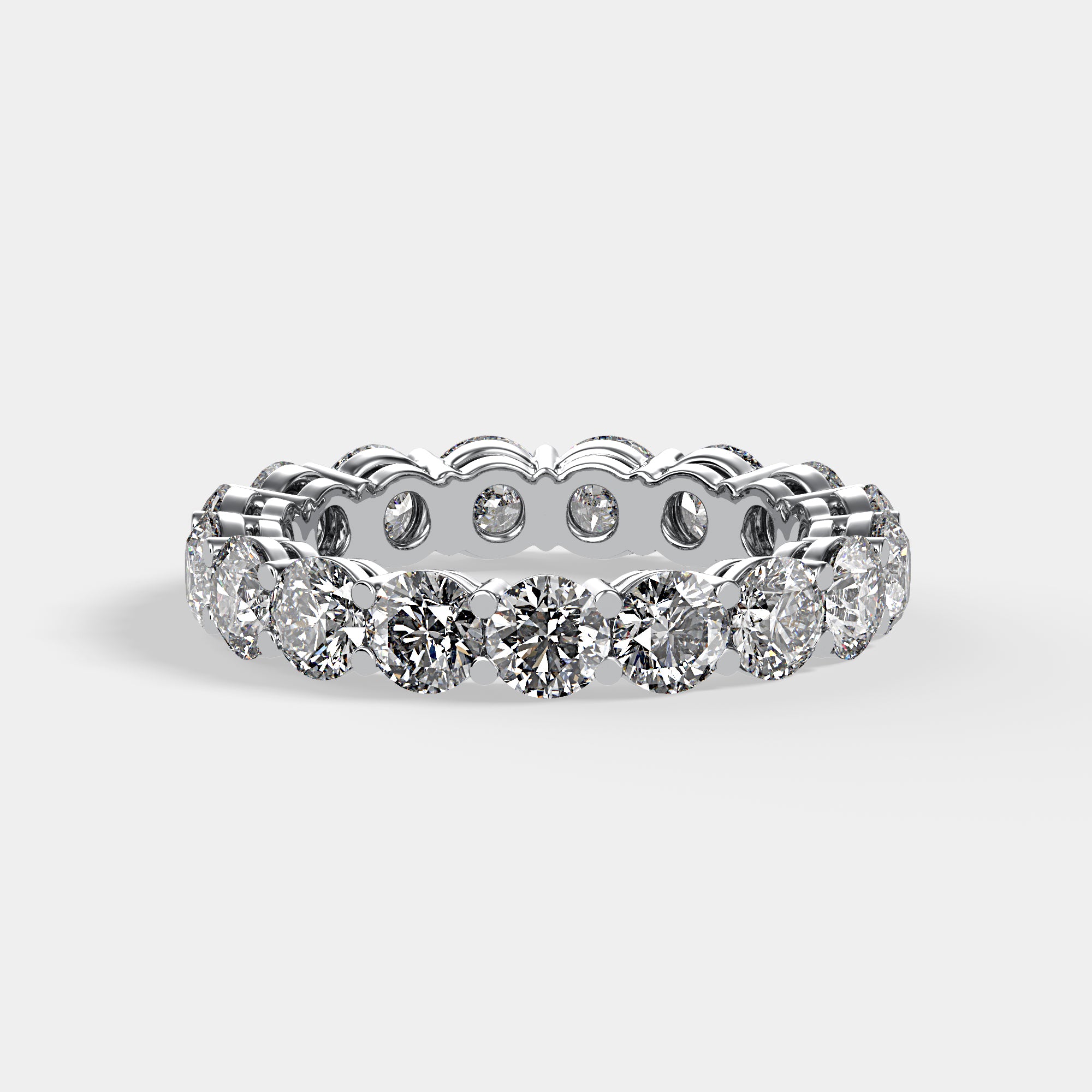 Gratitude Eternity Band: 2.75 Carat round brilliant eternity band