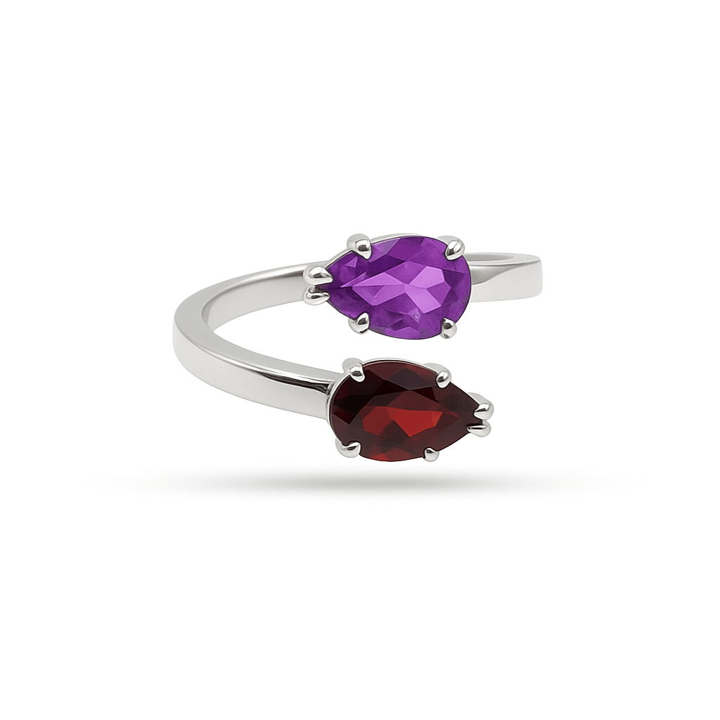 The Perfect Pear Birthstone Ring - Waltz Diamonds