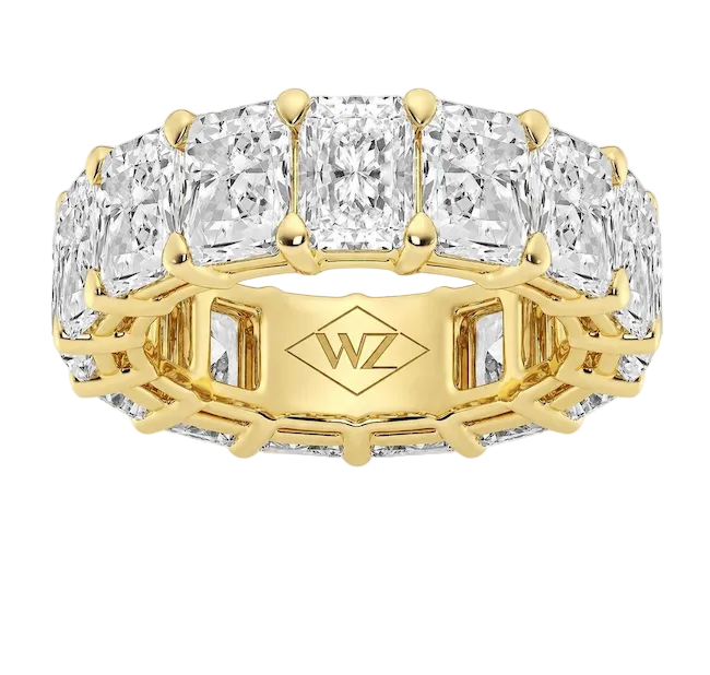 Eternal radiance band in yellow gold —Waltz Diamonds