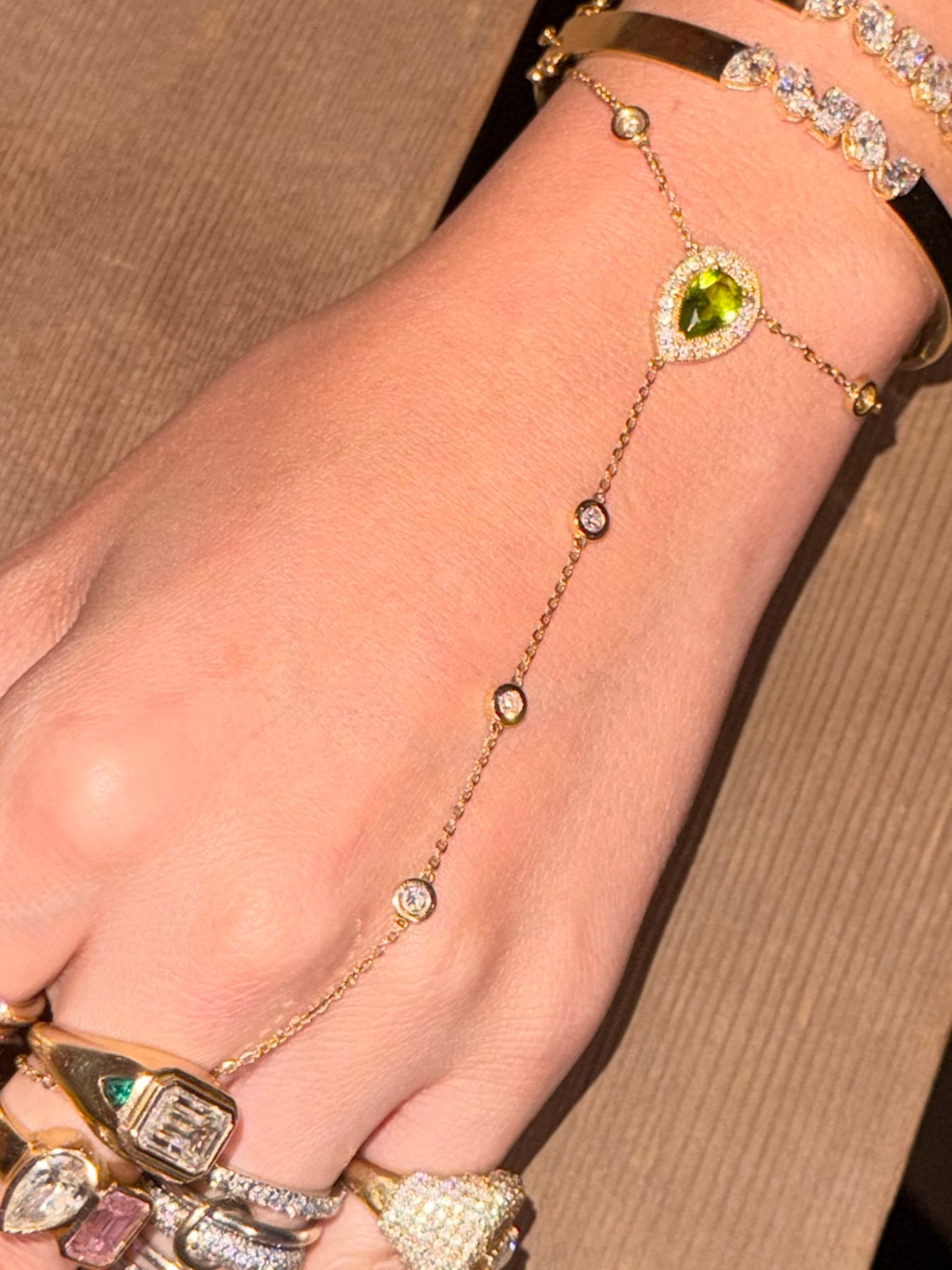 Boheme Birthstone Hand chain