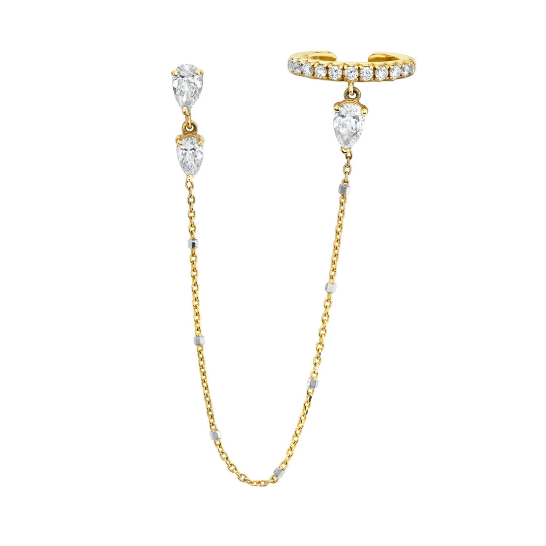 Side Piece Triple Pear Cuff