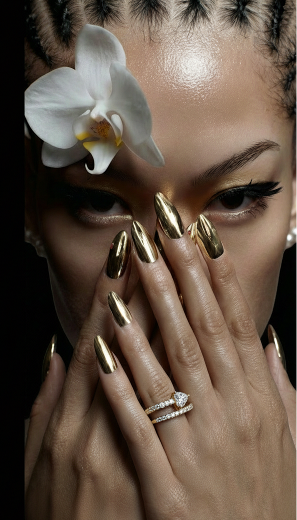 Love bomber pavé and diamond heart ring on model Waltz Diamonds