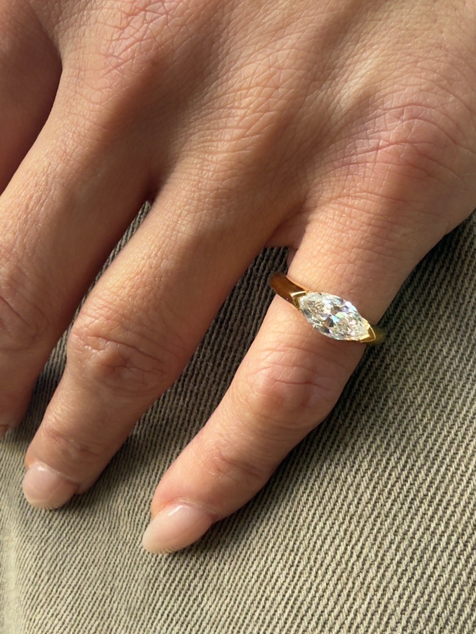 Pinky Promise Marquise Ring - Waltz Diamonds
