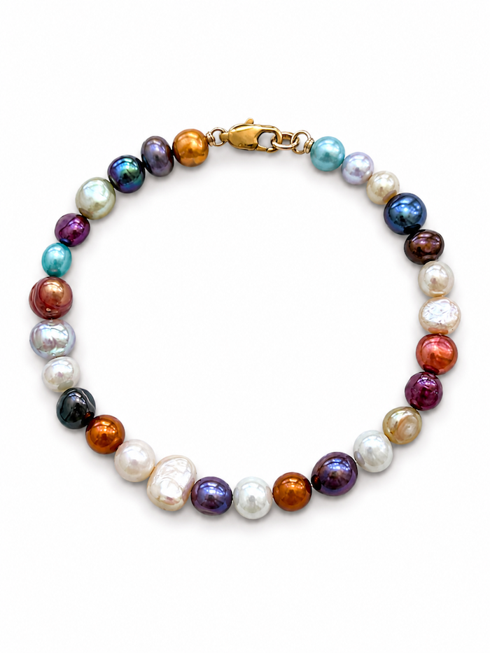 Prosperity freshwater pearl bracelet in multi-color— Waltz Diamonds