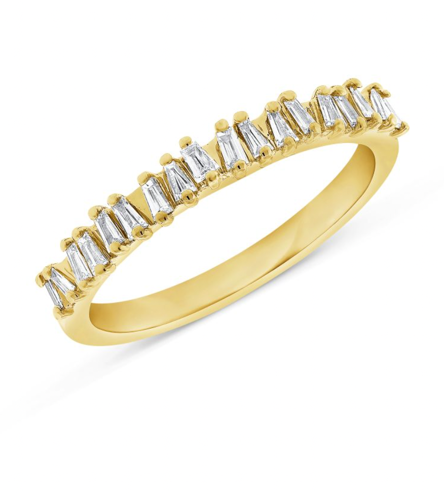 Scattered Baguette Ring