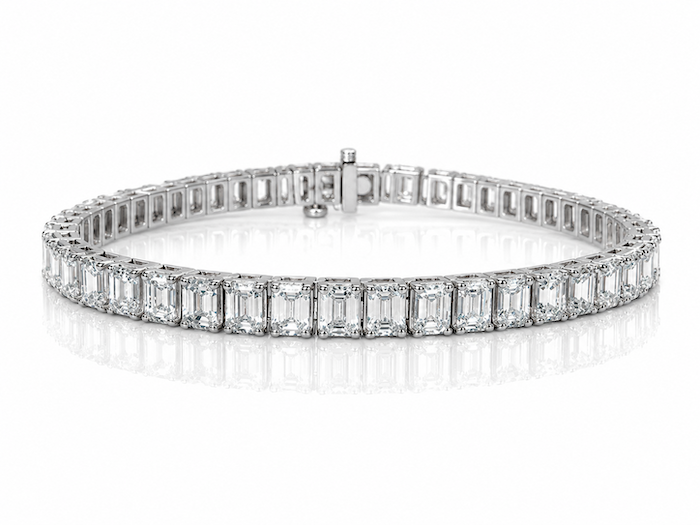 Always Evolving Emerald Cut Diamond Tennis Bracelet - Waltz Diamonds