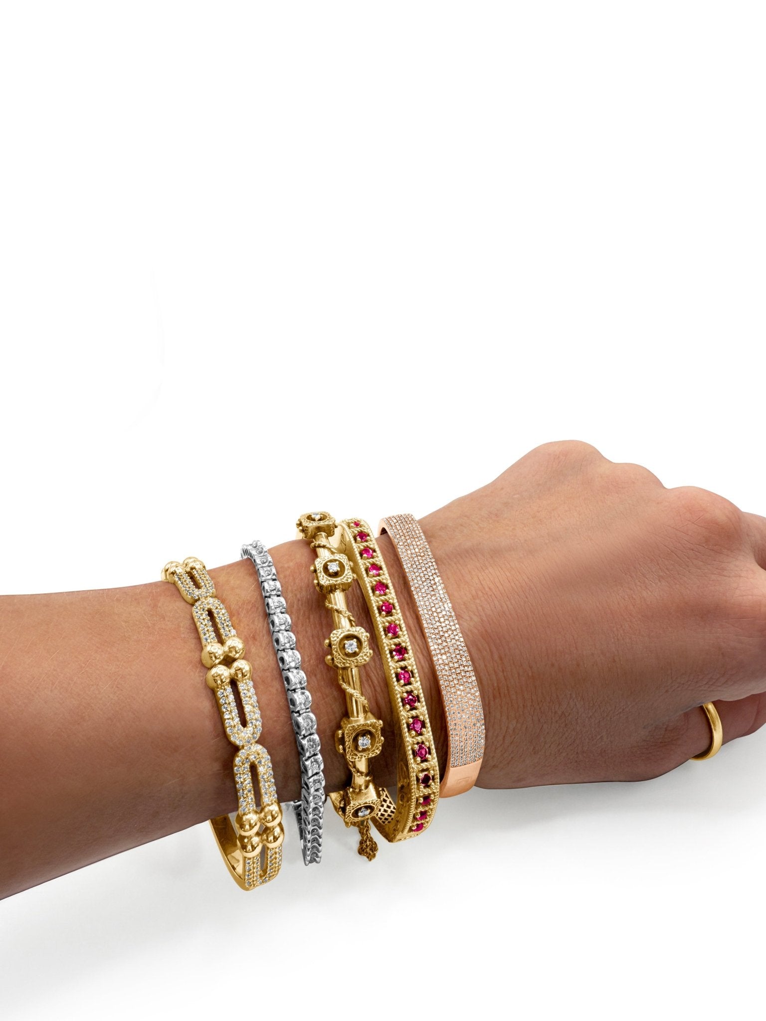 Tied Up Antique Italian Bangle - Waltz Diamonds