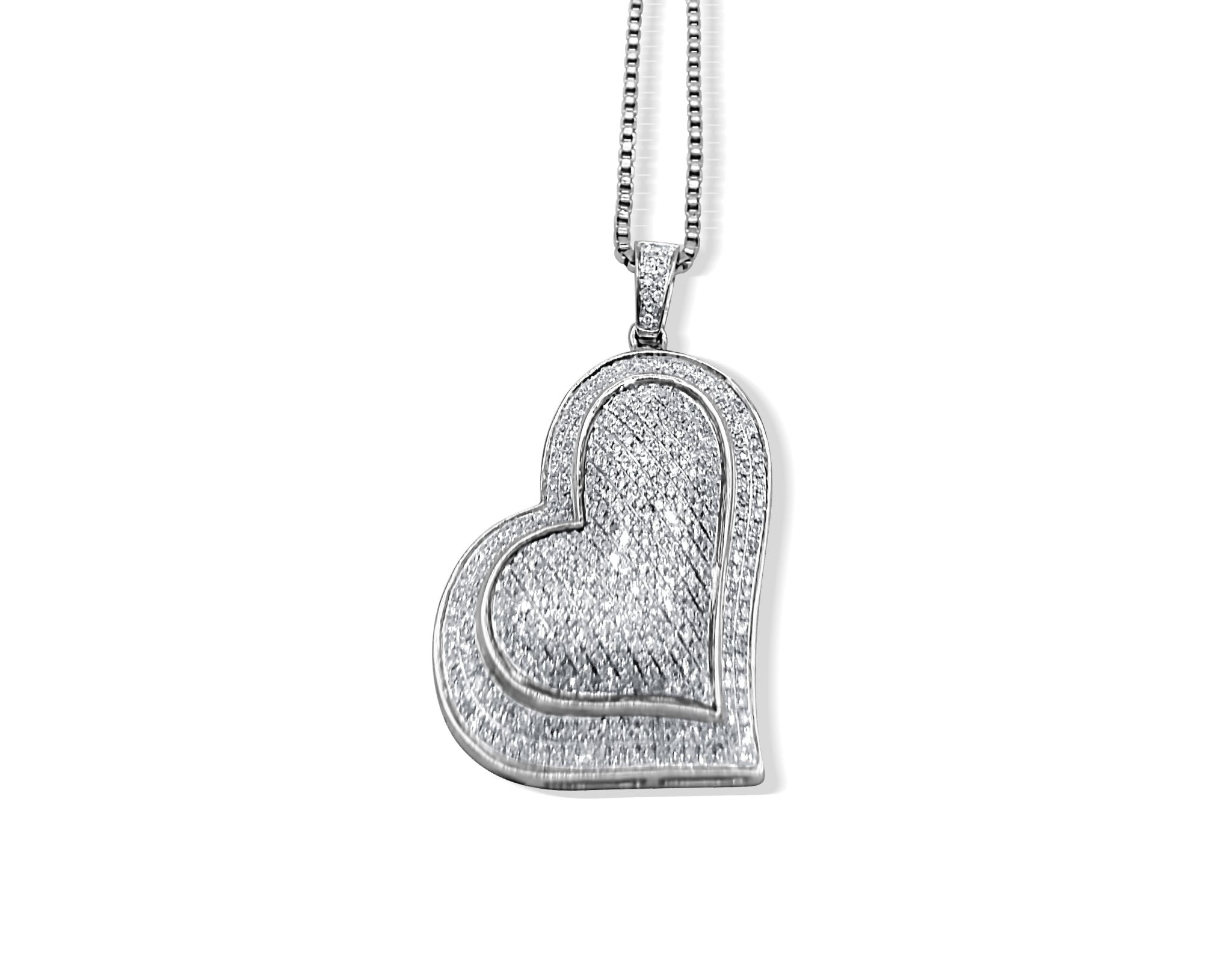 Big Love Heart - Shaped Diamond Necklace - Waltz Diamonds
