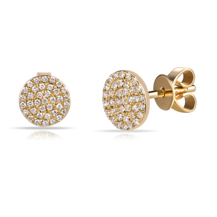 disco-studs-pave-diamond-yellow-gold-earrings