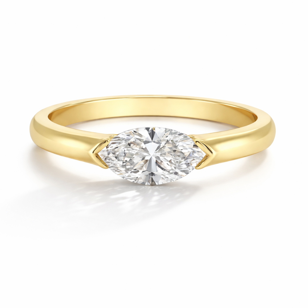 Pinky Promise Marquise cut diamond Ring - Waltz Diamonds