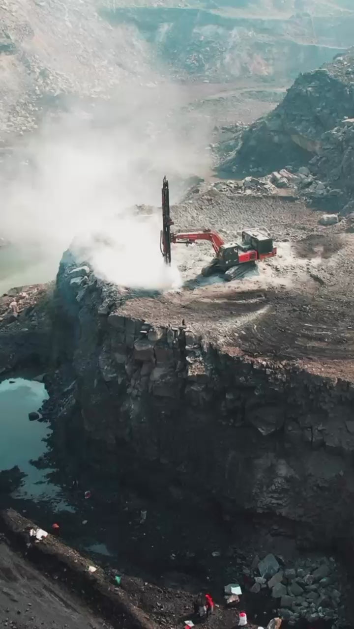 Close-up footage of diamond mining scenes showing environmental destruction and harsh labor conditions, contrasted with the clean, ethical process of creating lab-grown diamonds at Waltz Diamonds.