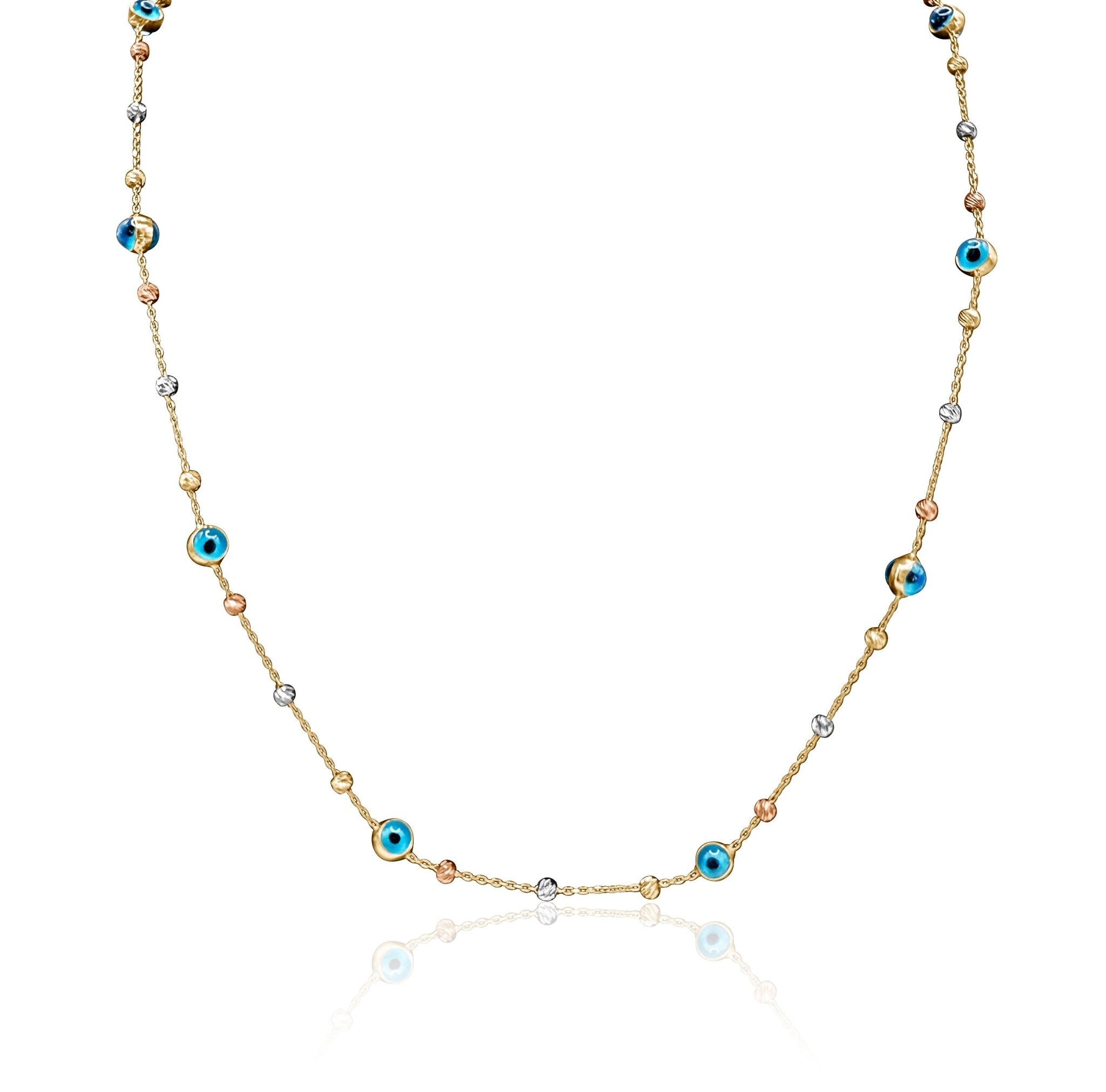 Safe & Protected Evil Eye Necklace - Waltz Diamonds