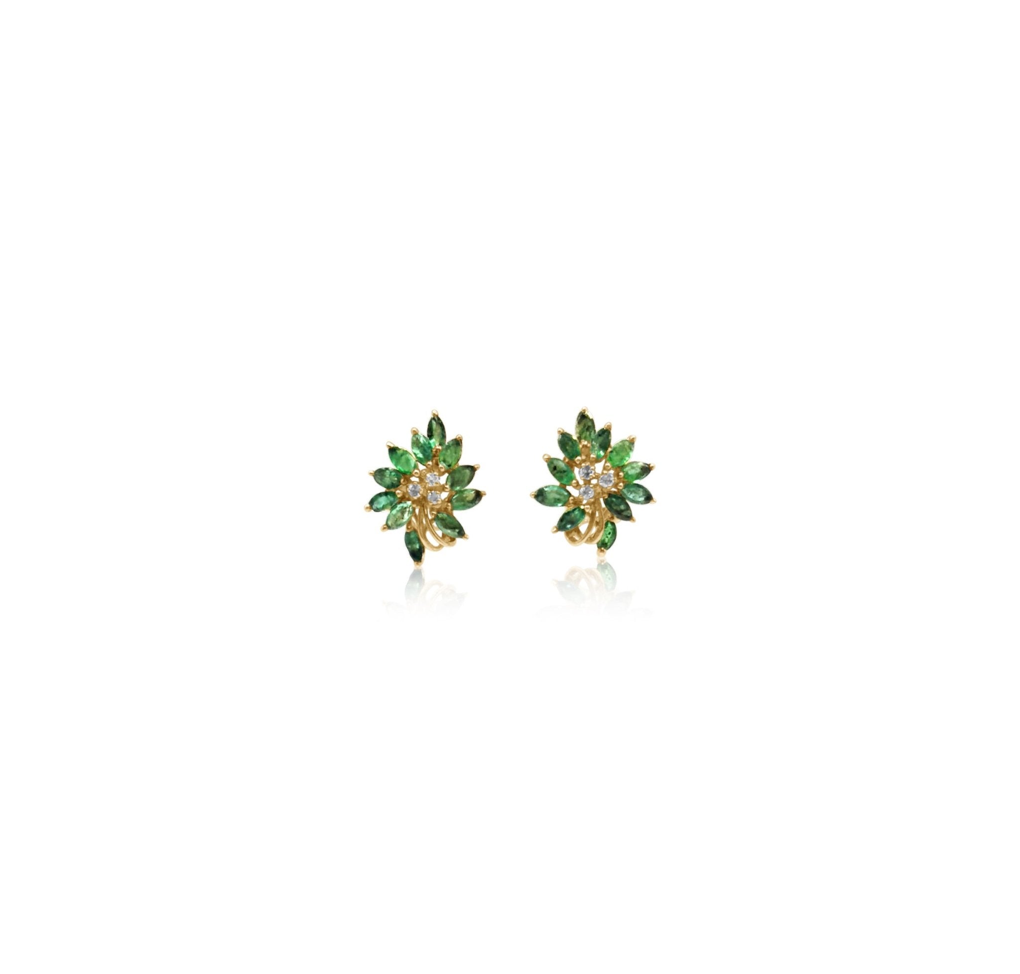Tree Hugger Emerald Earrings - Waltz Diamonds