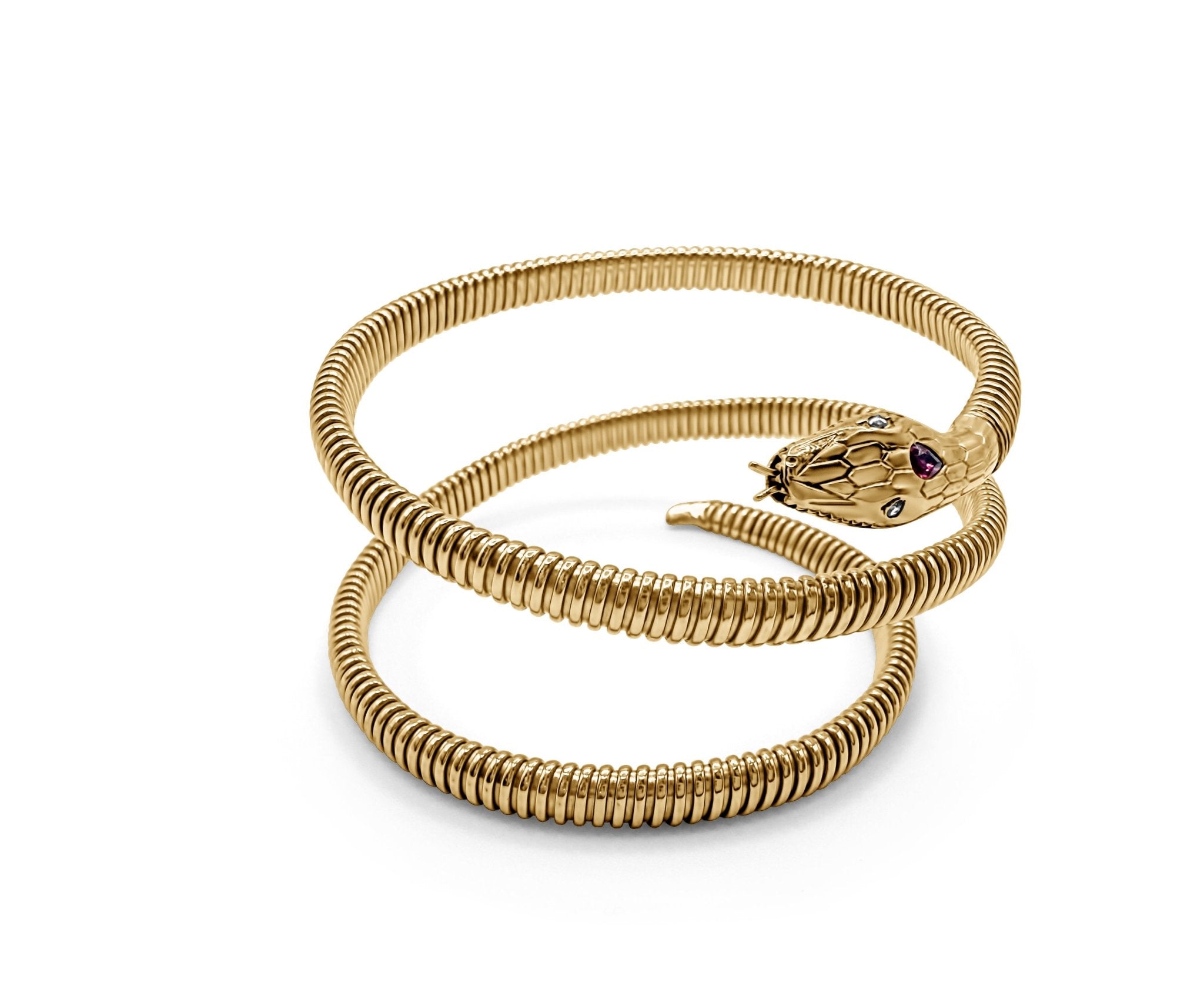 We Are One Snake Wrap Bangle - Waltz Diamonds